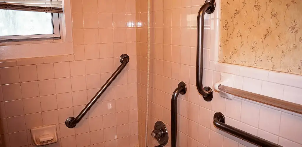 Shower grab bar installation for bathroom safety and accessibility in Seattle, WA