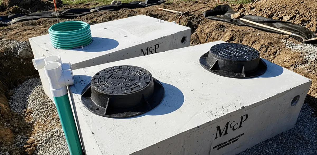 Grease trap installation unit set in place for drainage protection in Seattle, WA