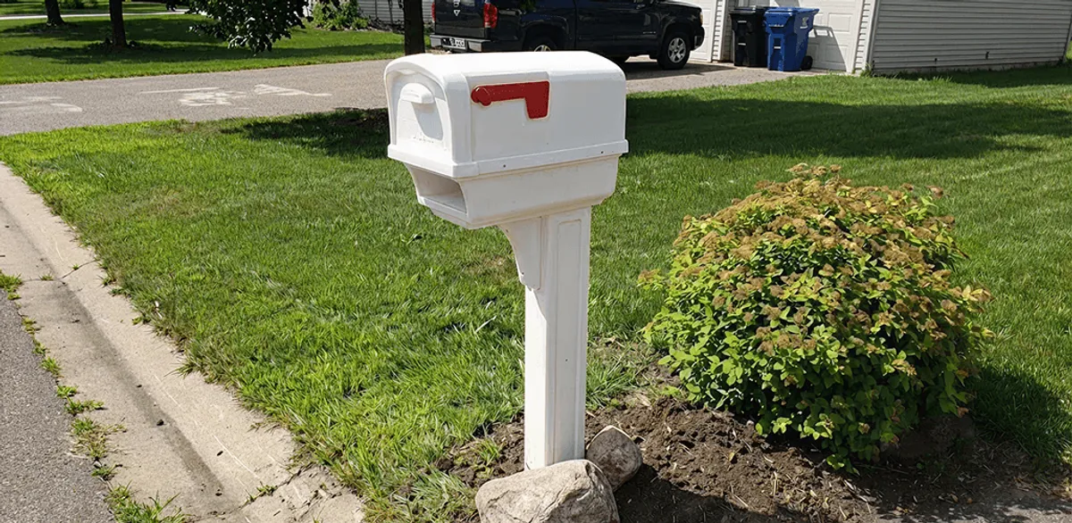 Mailbox installation for a residential curbside mailbox in Seattle, WA